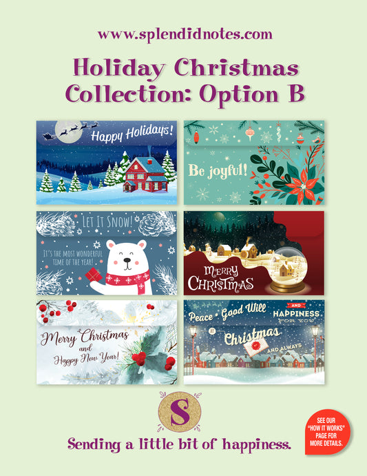 Holiday Christmas Note Collection: Option B